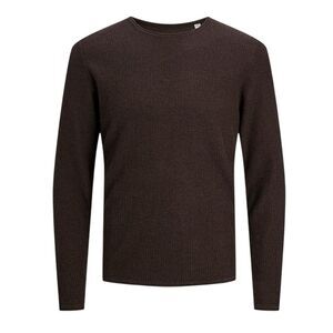 Jack And Jones Mens Knitted Crew Neck Regular Sweatshirt / Brown